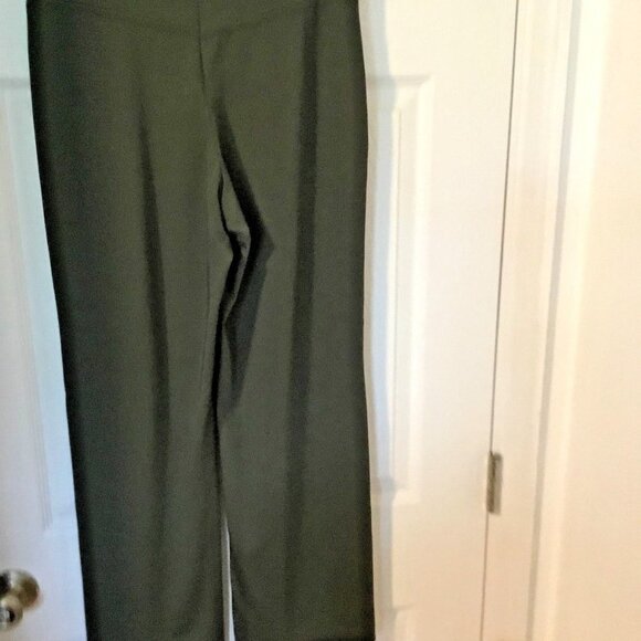 WOMAN WITHIN S. 22-24 1X Boot Cut Athleisure Yoga Pants Deep Gray 4" Yoke Waist - Picture 5 of 6